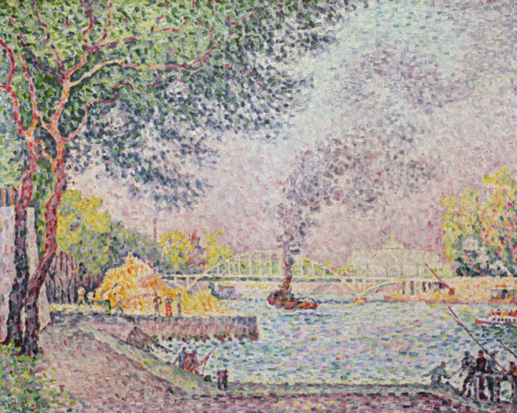 Detail of The Debilly Footbridge, c.1926 by Paul Signac