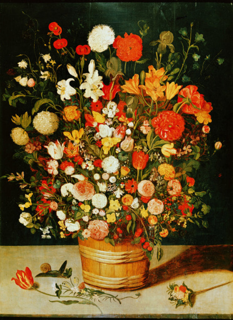 Detail of Bouquet of Flowers by Jan the Elder Brueghel