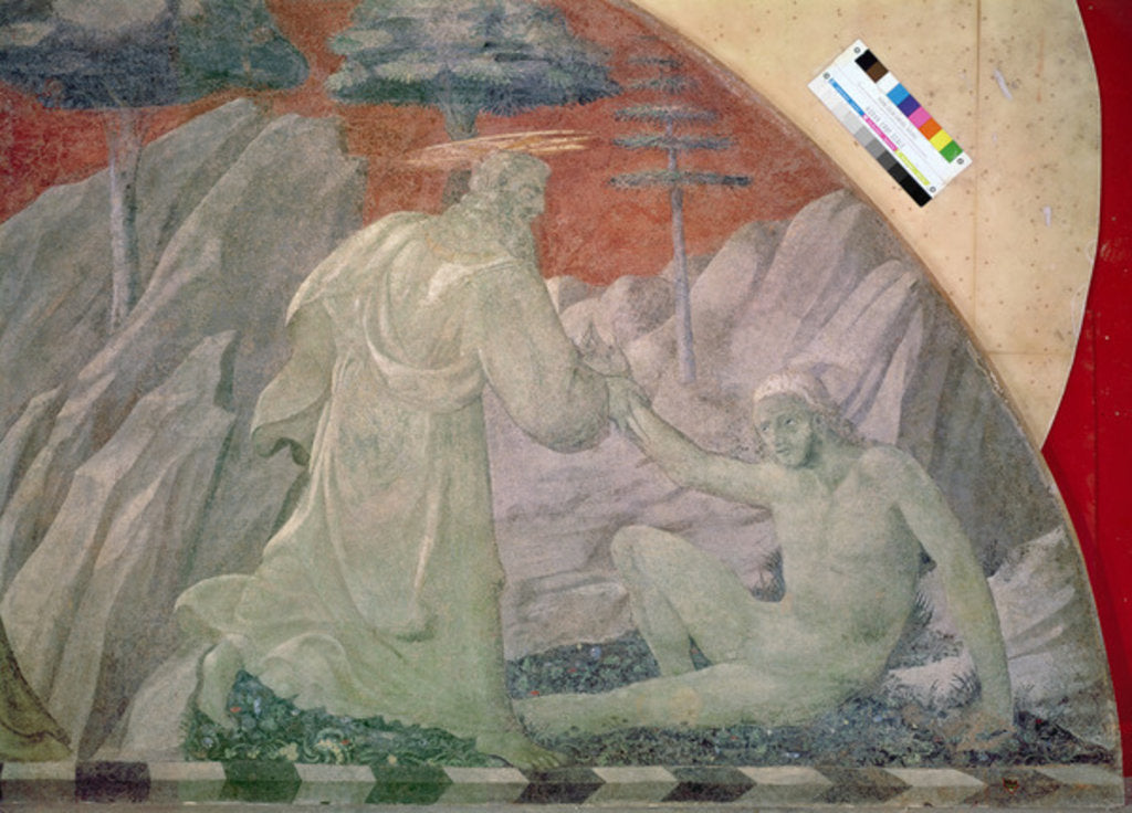 Detail of The Creation of the Animals and of Adam, 1430 by Paolo Uccello