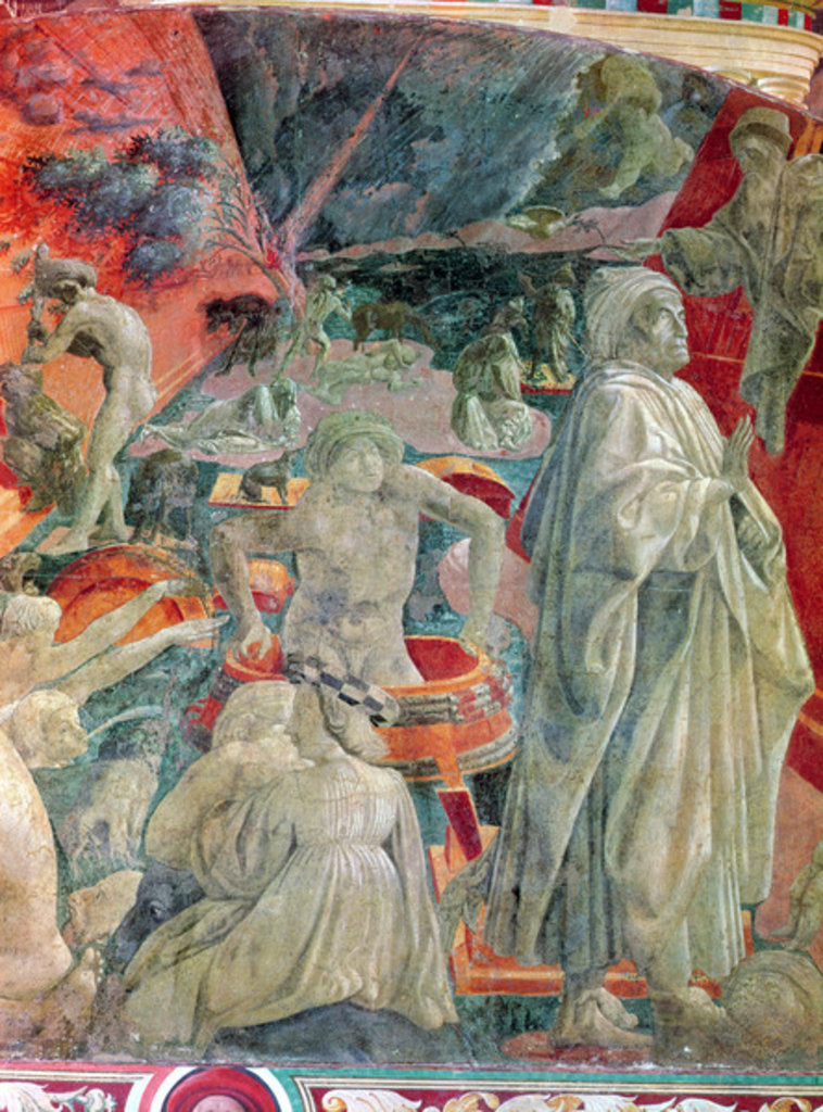Detail of The Great Flood and the Retreat of the Water, 1446-8 by Paolo Uccello