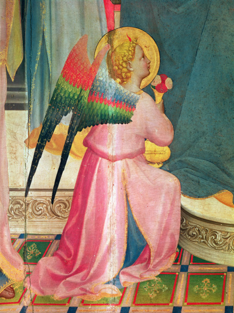 Detail of The Virgin Enthroned Among Saints, c.1424-5 by Fra Angelico
