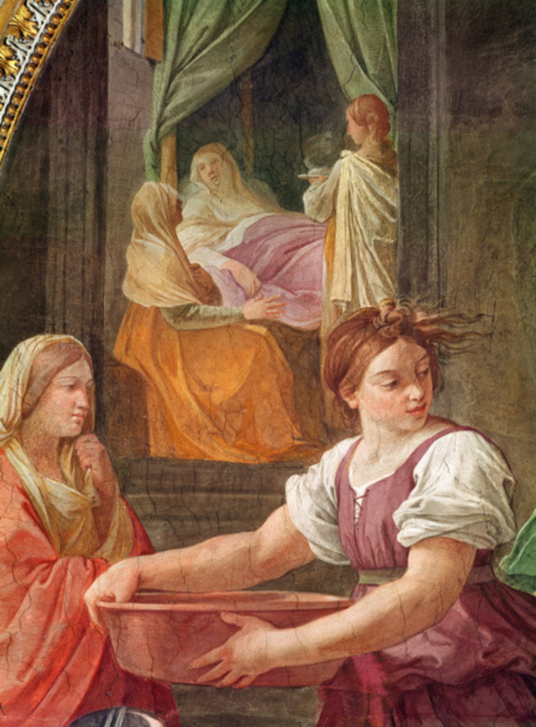 Detail of Nativity of the Blessed Virgin Mary, 1611 by Guido Reni