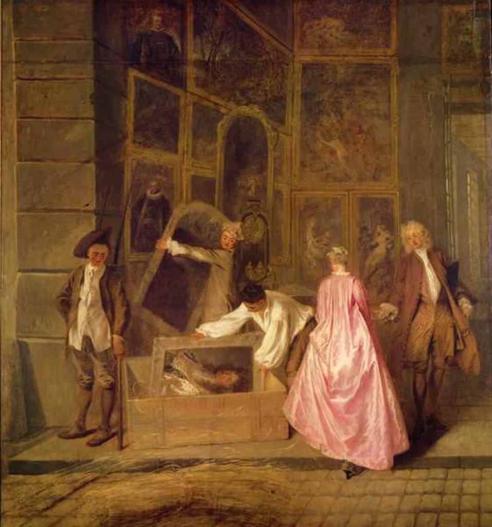 Detail of L'Enseigne de Gersaint, 1720 by Jean Antoine Watteau