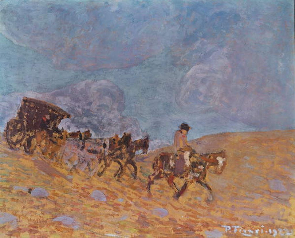 Detail of The Stage-Coach, 1922 by Pedro Figari