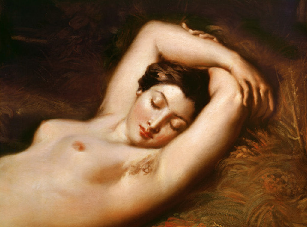 Detail of A Sleeping Nymph, 1850 by Theodore Chasseriau
