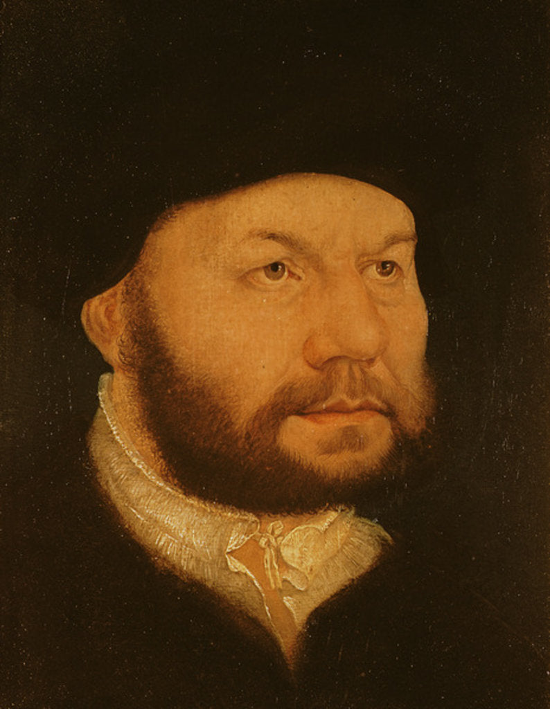 Detail of Portrait of John Frederick the Magnanimous, Elector of Saxony by Lucas the Elder Cranach