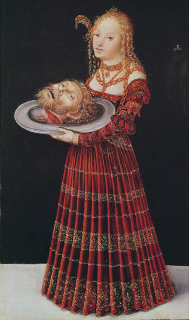 Detail of Salomé by Lucas the Elder Cranach