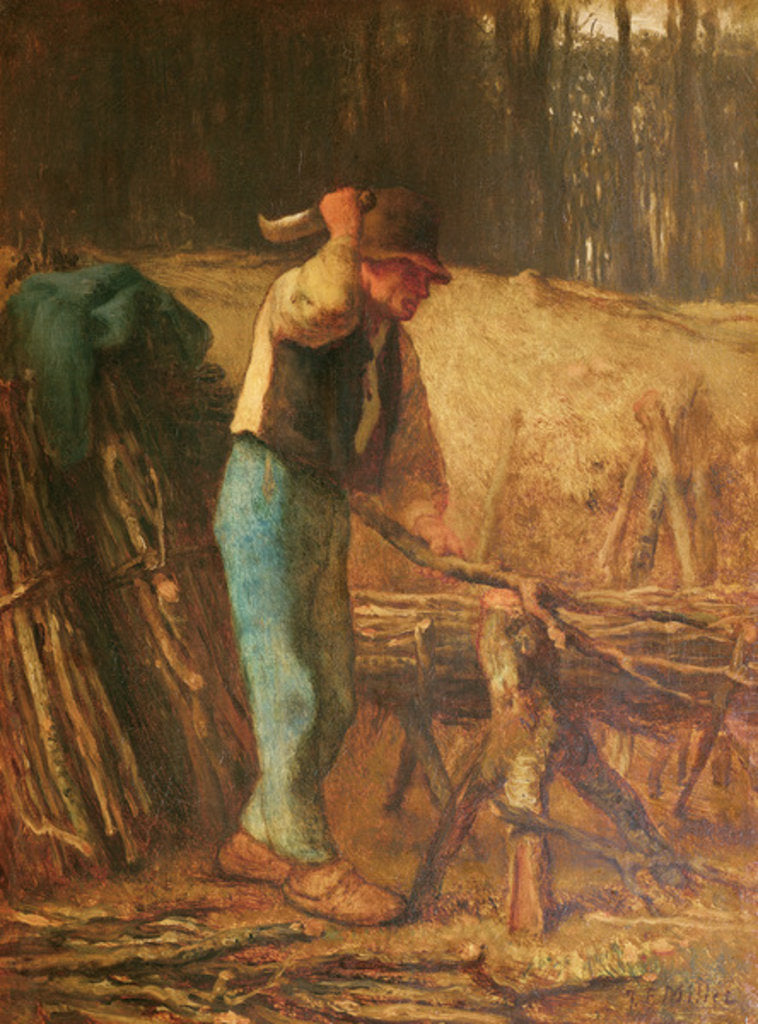 Detail of The Wood Splitter by Jean-Francois Millet
