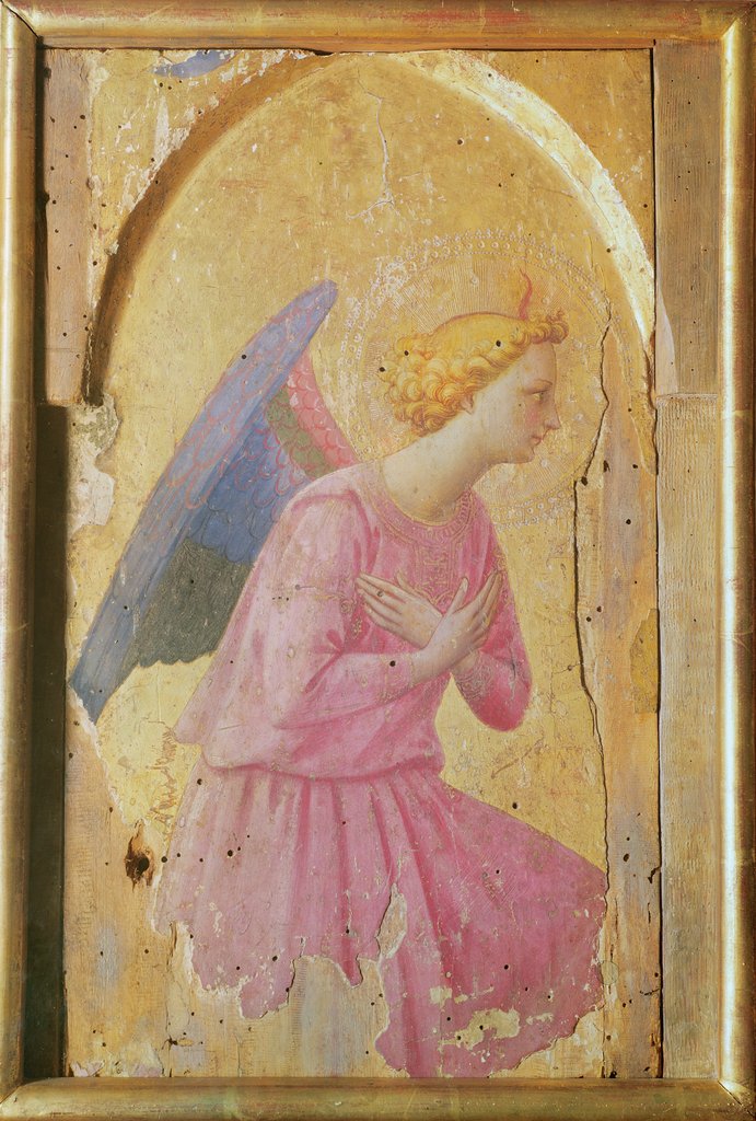 Detail of Angel in adoration, c.1430-1440 by Fra Angelico