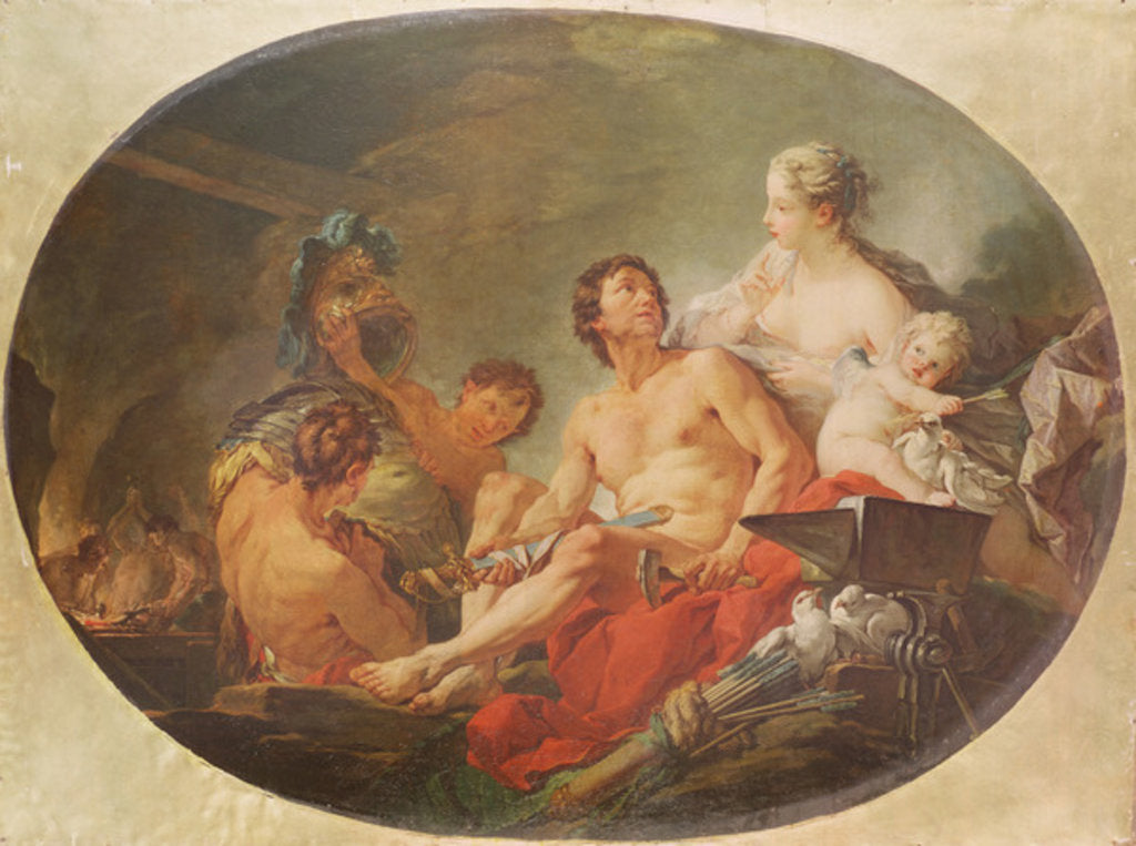 Detail of The Foundry of the God Vulcan, 1747 by Francois Boucher