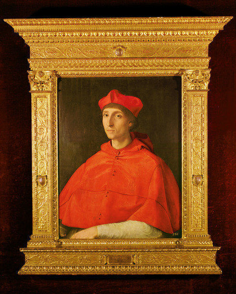 Detail of Portrait of a Cardinal, c.1510 by Raphael