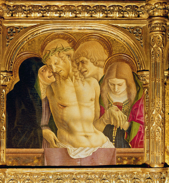 Detail of Altarpiece of St Emidio, polyptych by Carlo Crivelli