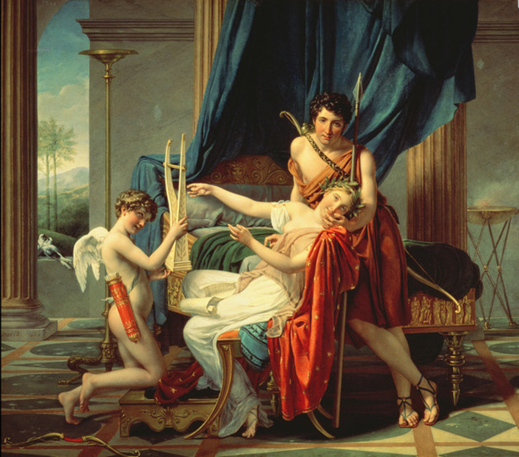 Detail of Sappho and Phaon, 1809 by Jacques Louis David
