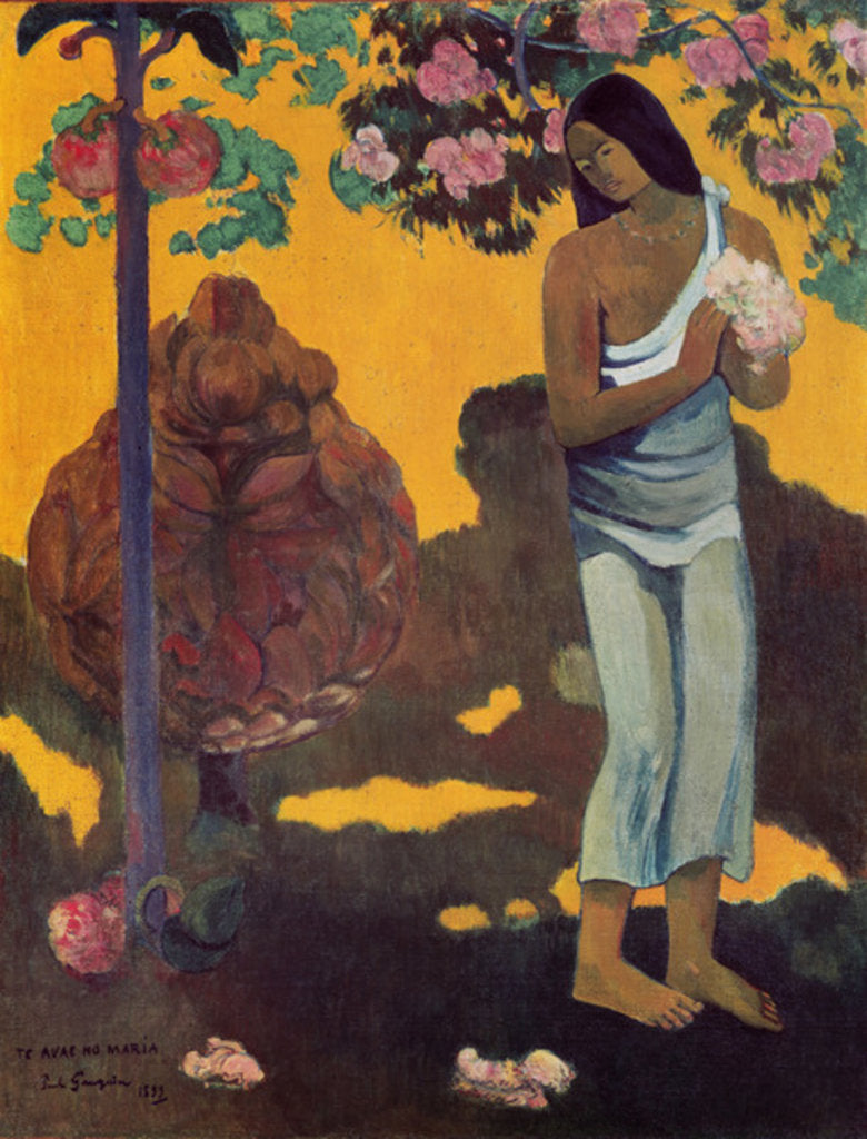 Detail of Month of Mary, 1899 by Paul Gauguin