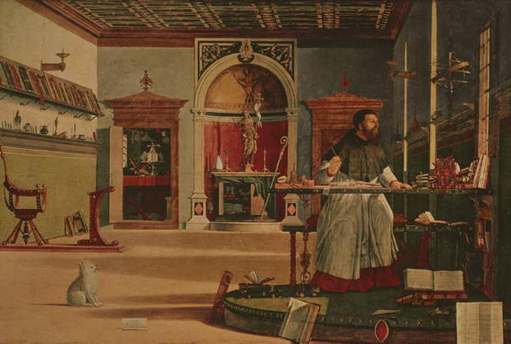 Detail of Vision of St Augustine by Vittore Carpaccio