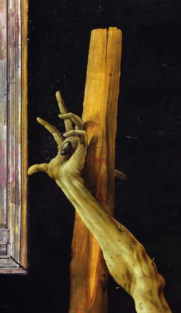 Detail of The Isenheim Altarpiece, closed, c.1512-16 by Matthias Grunewald