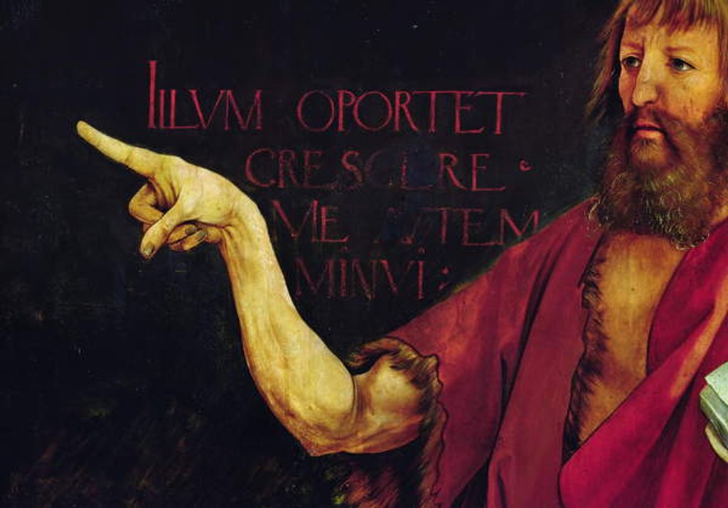 Detail of Detail of the arm of John the Baptist by Matthias Grunewald