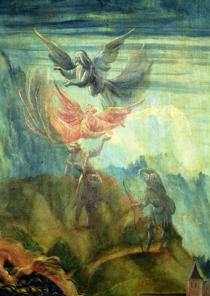 Detail of Detail of the Nativity scene by Matthias Grunewald