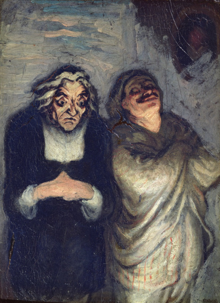 Detail of A Scapin or Comedy Scene, c.1863-1865 by Honore Daumier