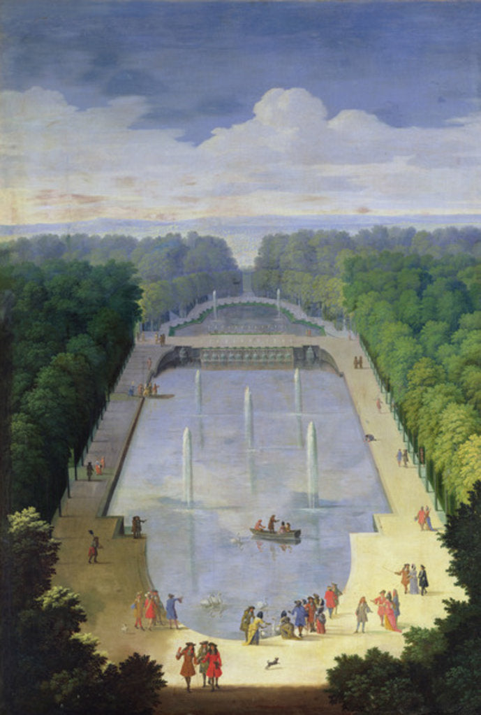 Detail of The Water Mirror Basin and Île Royale, c.1688 by Etienne Allegrain