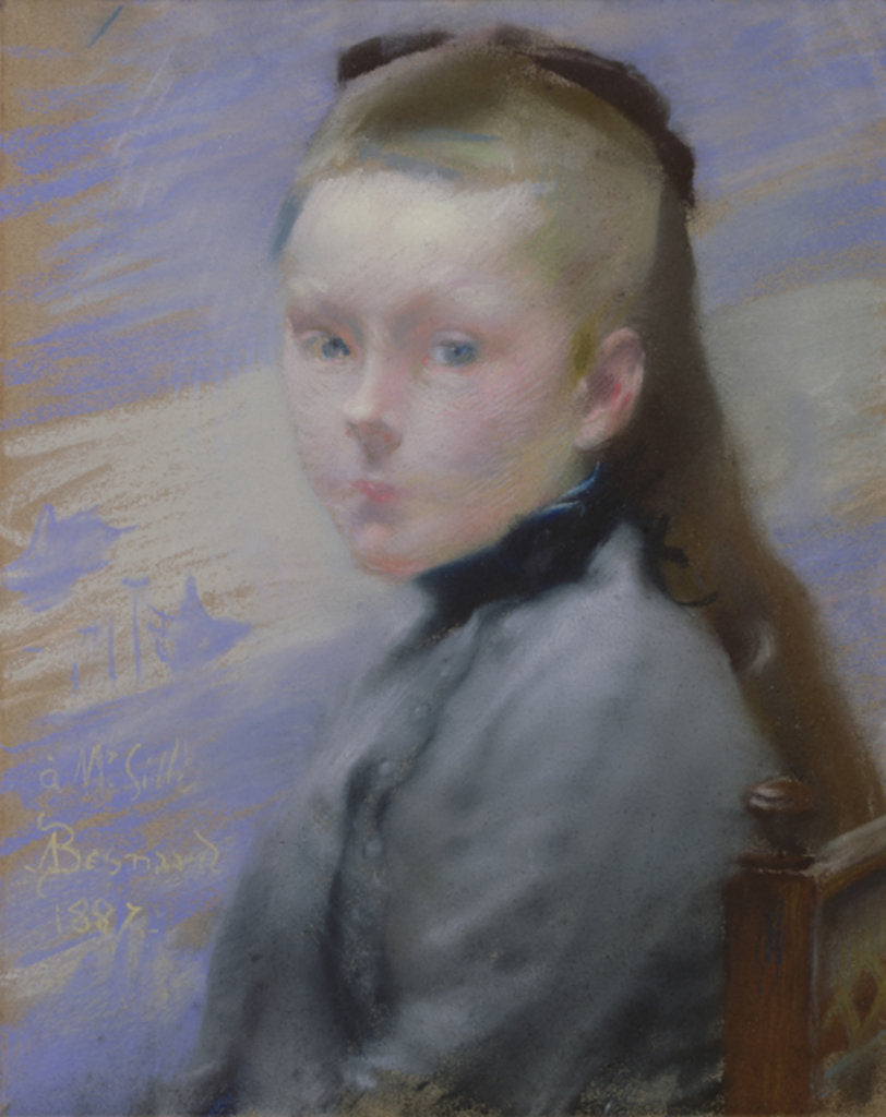 Detail of Portrait of the artist's daughter by Paul Albert Besnard