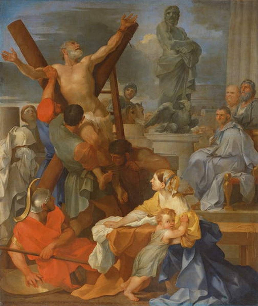 Detail of Martyrdom of St Andrew by Sebastien Bourdon