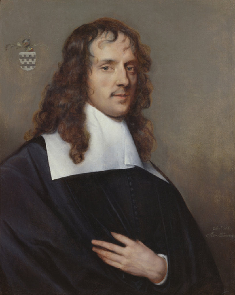 Detail of Portrait of Nicolas van der Haer, 1661 by Adriaen Hanneman