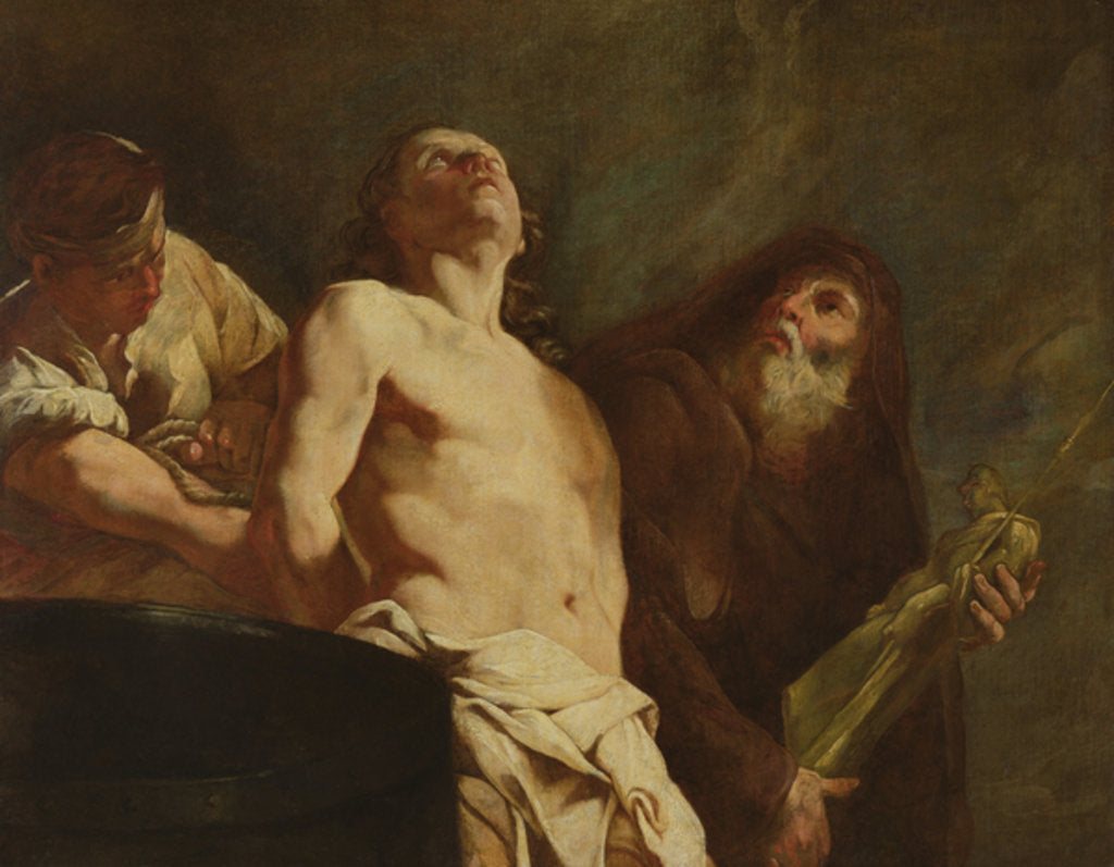 Detail of The Martyrdom of St John the Evangelist, c.1730 by Giulia Lama