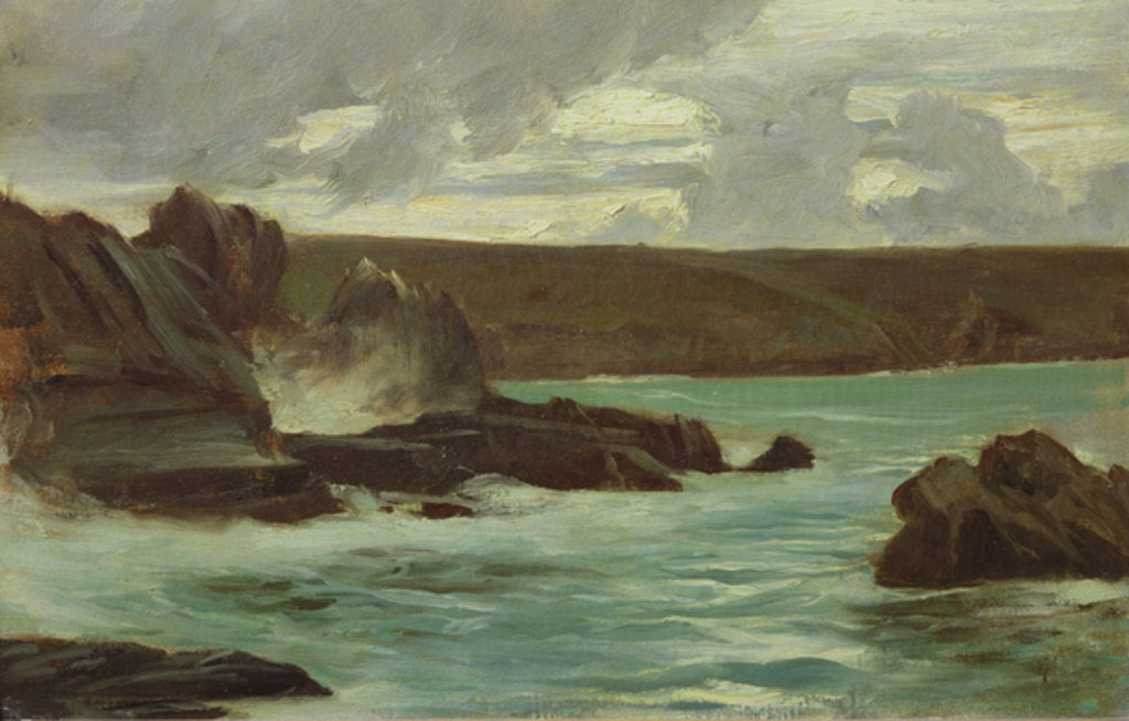Detail of Rocks in Brittany, 1866 by Henri Alexandre Georges Regnault