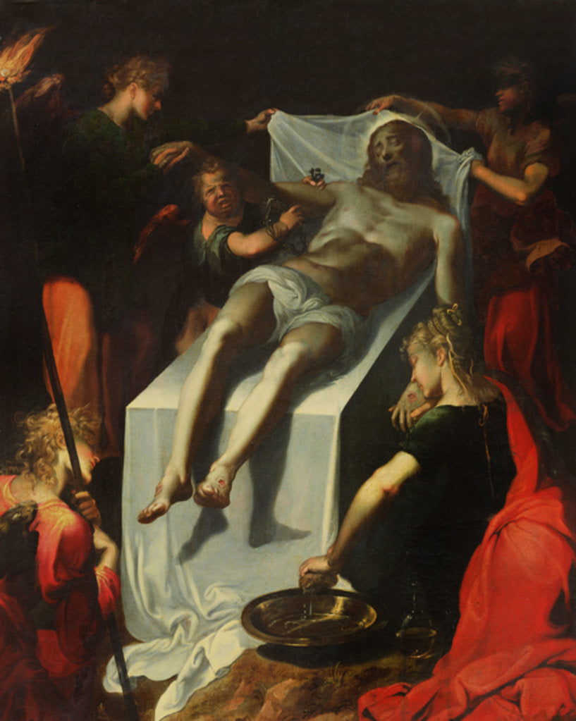 Detail of The Entombment of Christ by Quentin Varin
