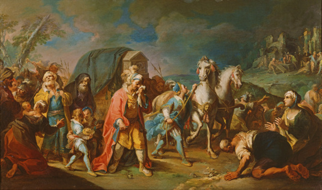 Detail of The Funeral by Nicola Bertucci