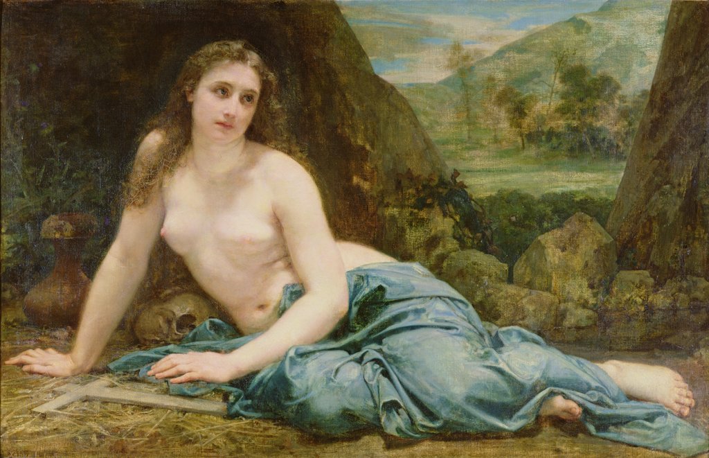 Detail of The Penitent Magdalene, 1858 by Paul Baudry