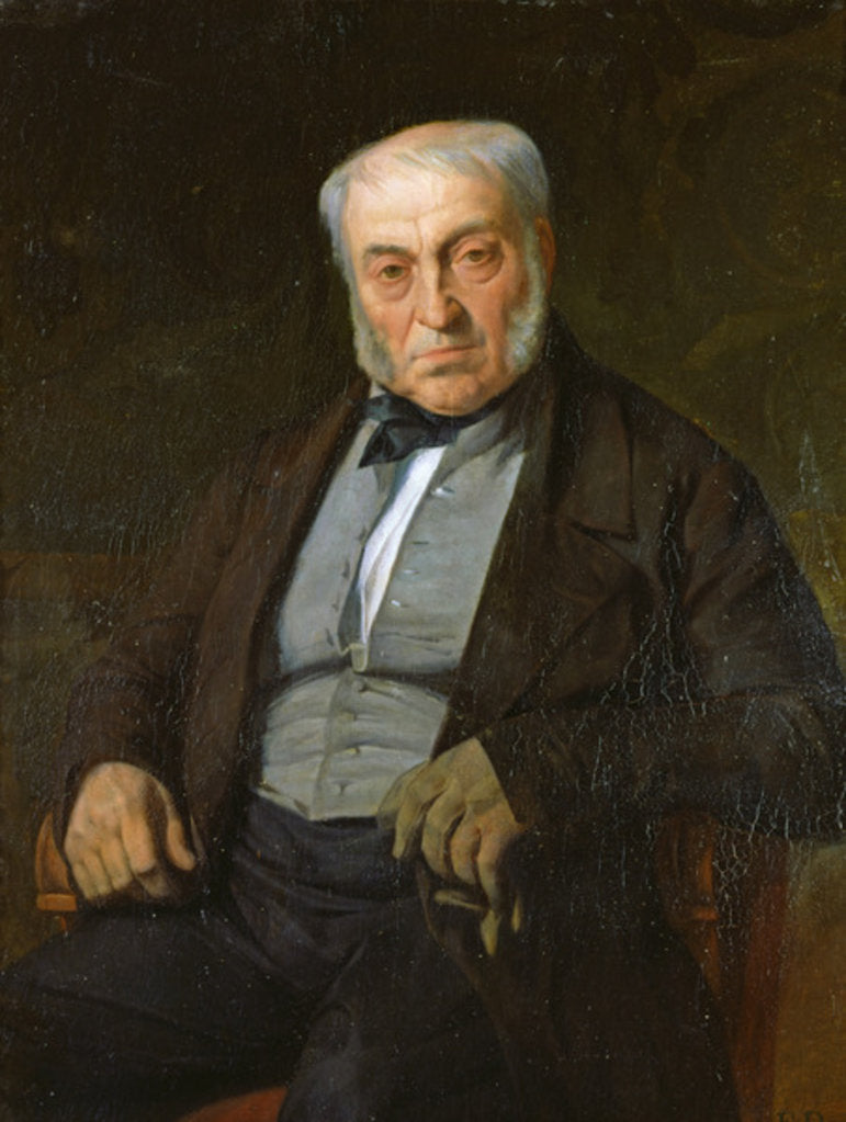 Detail of Father of the Artist by Jules Elie Delaunay