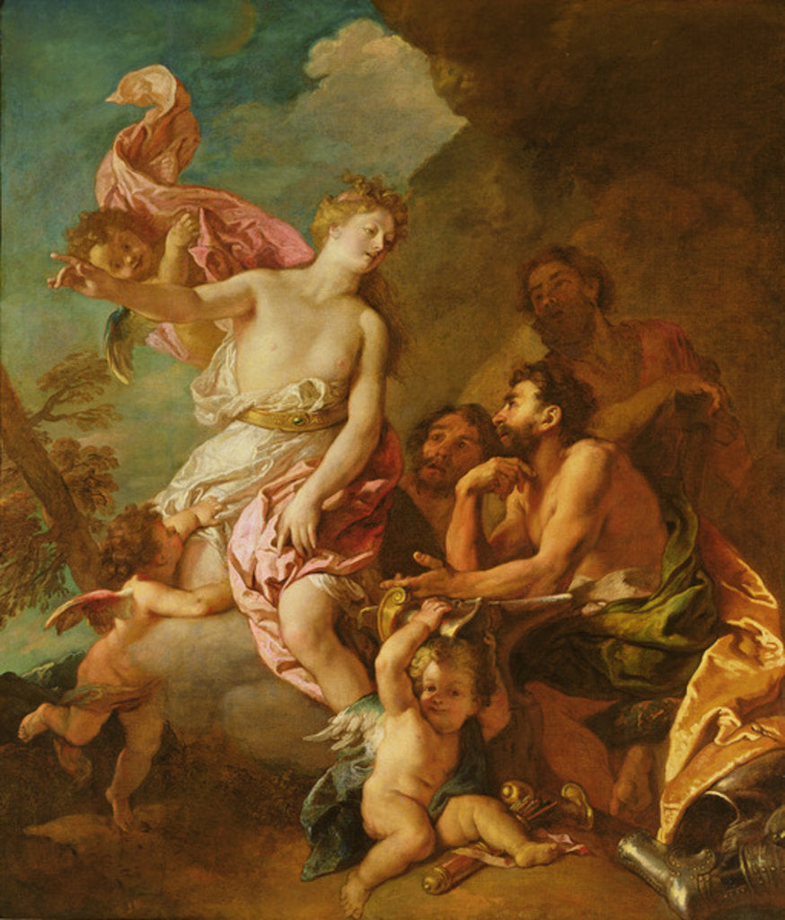 Detail of Venus asks Vulcan weapons for Aeneas by Charles de Lafosse