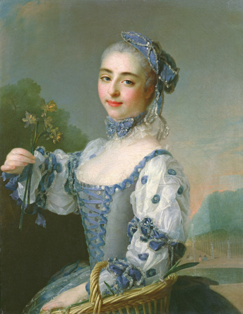 Detail of Young Woman with a Basket by German School