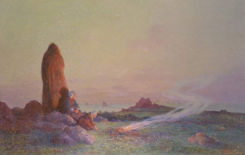 Detail of The Menhir by Fernand Loyen du Puigaudeau