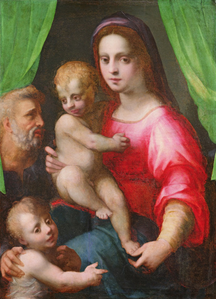 Detail of Holy Family by Domenico Puligo