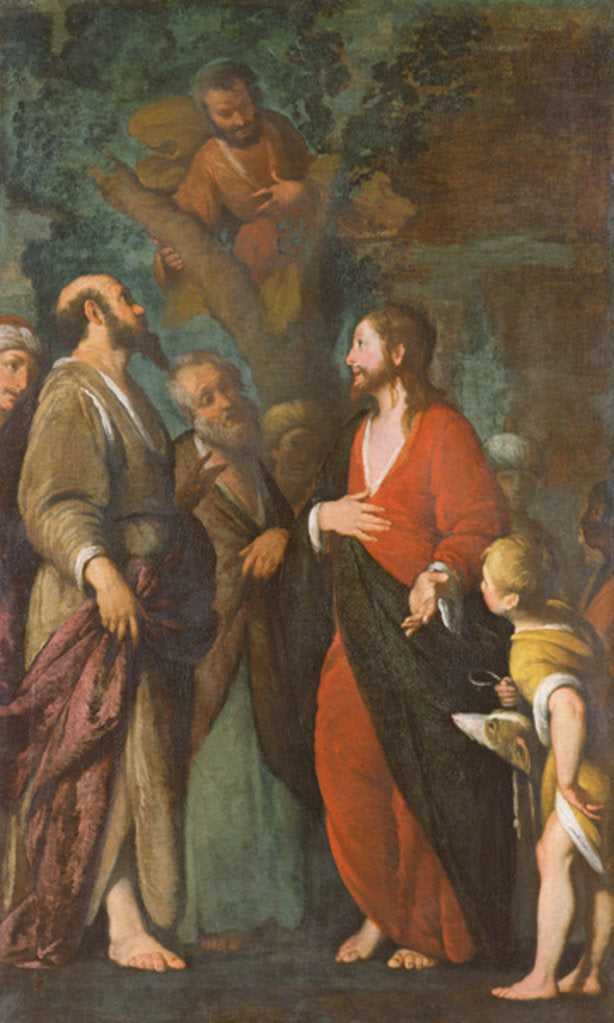 Detail of Conversion of Zaccheus by Bernardo Strozzi