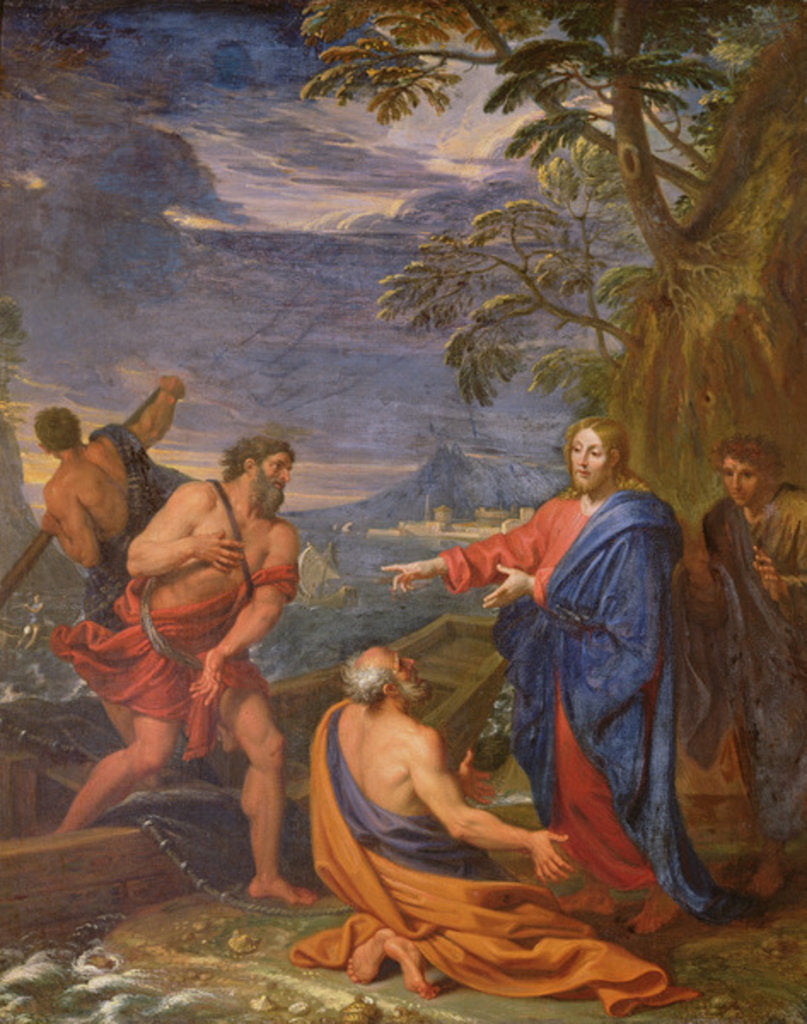 Detail of The Calling of Saint Peter and Saint Andrew by Michel des Gobelins Corneille