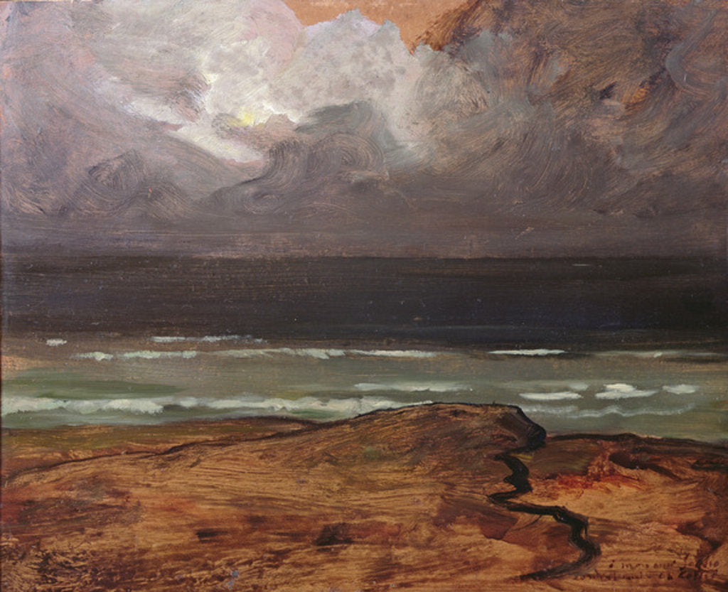 Detail of Storm at Sea, Brittany by Charles Cottet