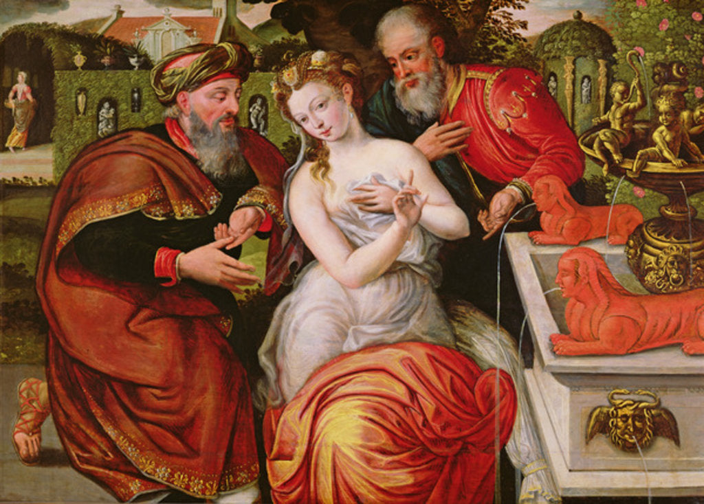 Detail of Susanna and the Elders by Flemish School