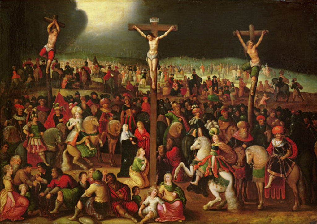 Detail of The Crucifixion by Frans II the Younger Francken