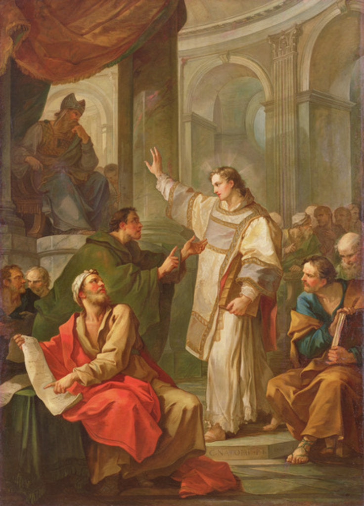 Detail of The Sermon of St. Stephen, 1745 by Charles Joseph Natoire