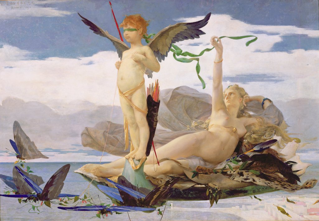Detail of Eros and Aphrodite by Edouard Toudouze