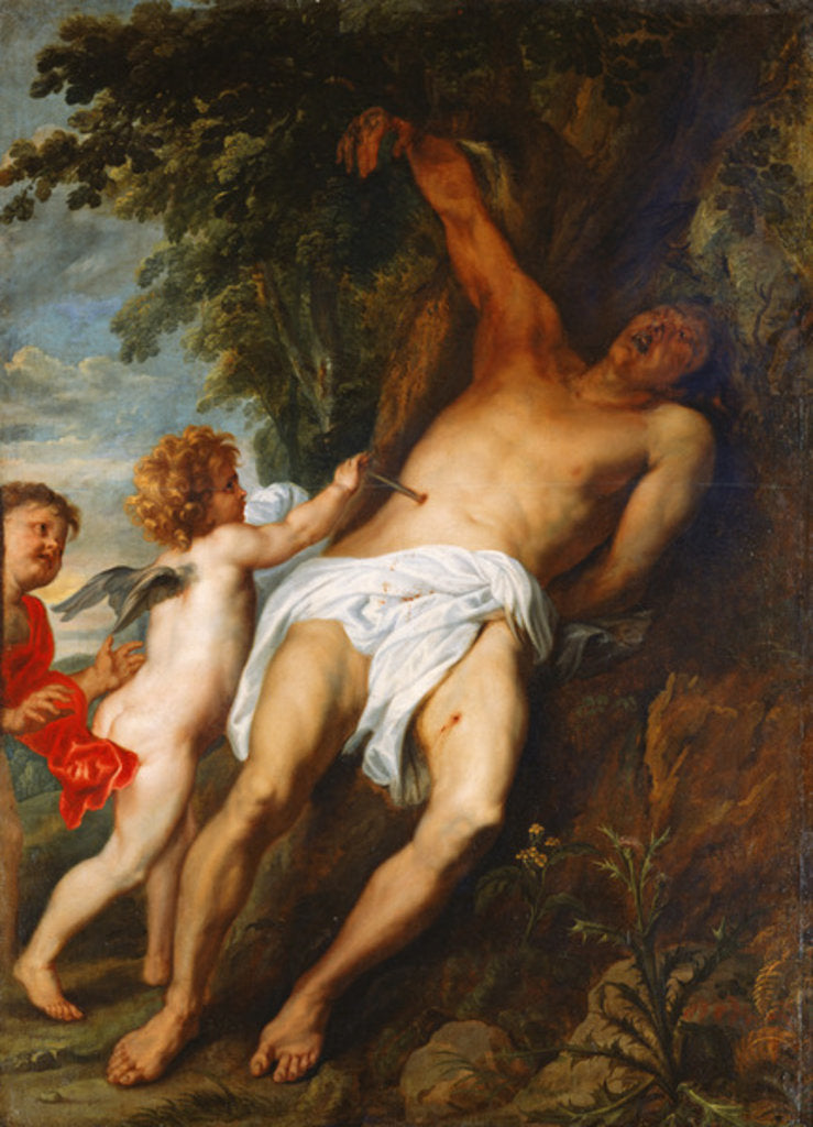Detail of Saint Sebastian Rescued by Angels by Anthony van Dyck