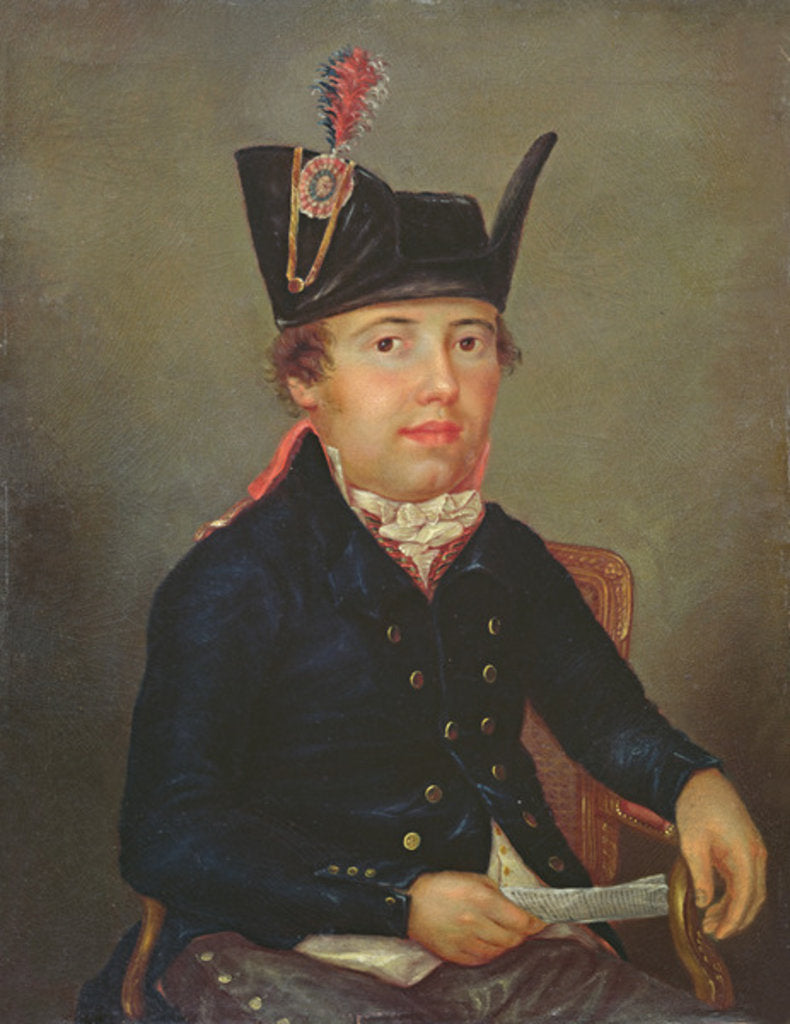 Detail of Portrait of Pierre-François Palloy by A. Donchery