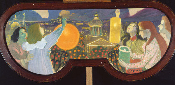 Detail of Night Festival, 1900, by Theophile Alexandre Steinlen