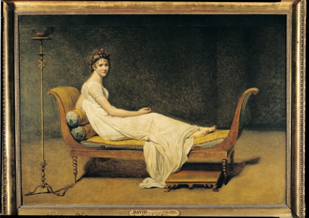 Detail of Madame Recamier, 1800 by Jacques Louis David