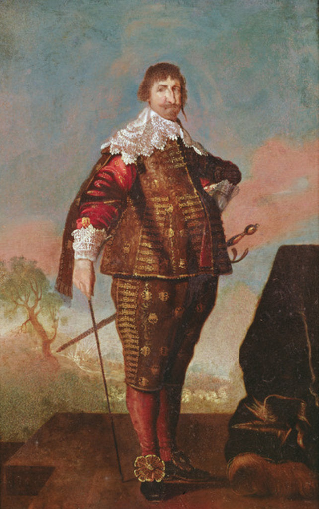 Detail of Portrait of a King by Daniel Mytens
