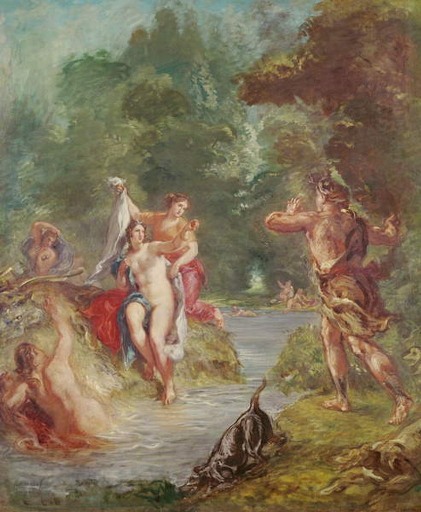 Detail of The Four Seasons, Summer: Diana and Actaeon, 1862 by Ferdinand Victor Eugene Delacroix